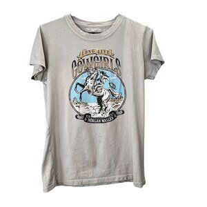 Morgan Wallen Long Live Cowgirls Concert T Shirt L Gray Graphic Short Sleeve